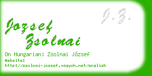jozsef zsolnai business card